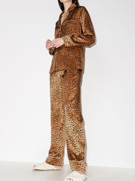 пижама Lila с леопардовым принтом Olivia Von Halle 159637088883