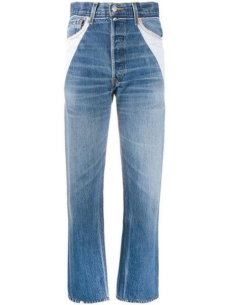 джинсы прямого кроя со вставками Re/Done 159288085057