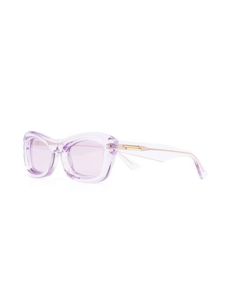 солнцезащитные очки в прямоугольной оправе Bottega Veneta 16198179636363633263
