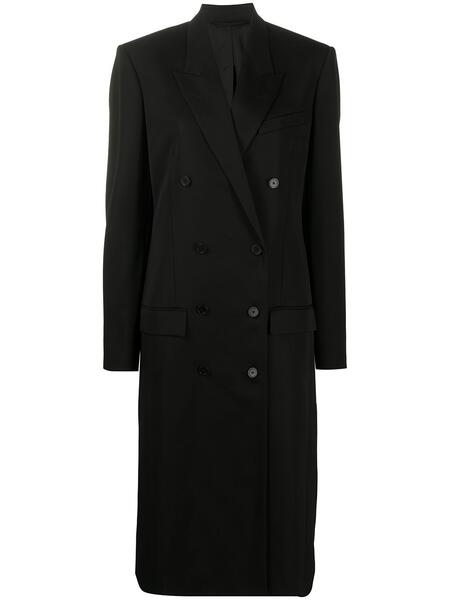 приталенное двубортное пальто Balenciaga 156539315154