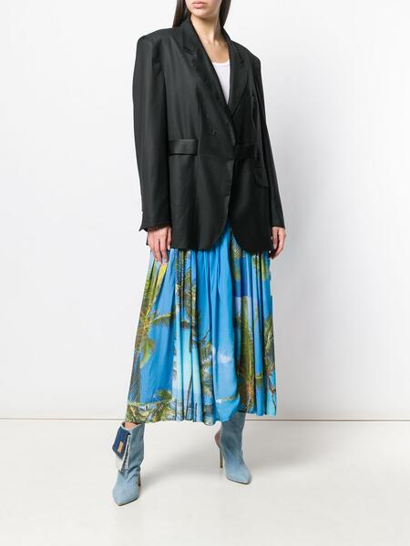 длинный пиджак со съемным платьем Natasha Zinko 135680055150