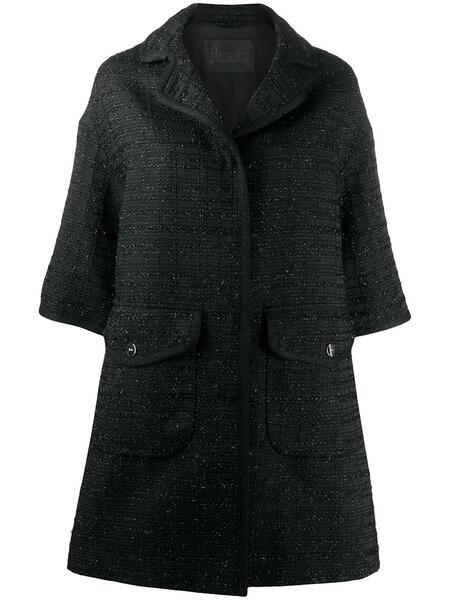 твидовое пальто с укороченными рукавами HERNO 150874715252