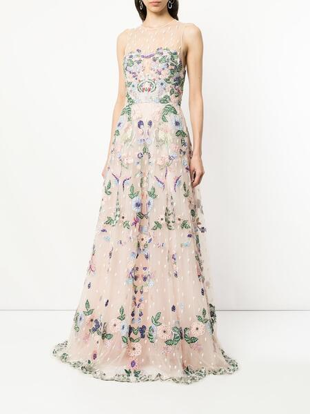 jewel neck fully embellished tulle ball gown ZUHAIR MURAD 131768405156