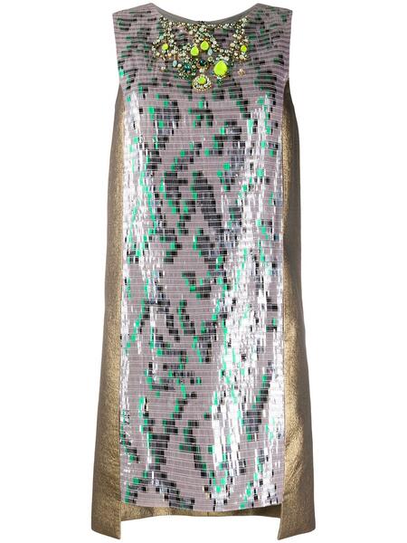 коктейльное платье с пайетками и вставками Matthew Williamson 154718974948