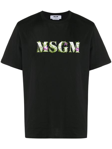 футболка с короткими рукавами и логотипом MSGM 1595833977