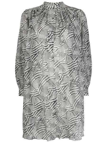 присборенное платье-трапеция с абстрактным принтом Isabel Marant 149319555152
