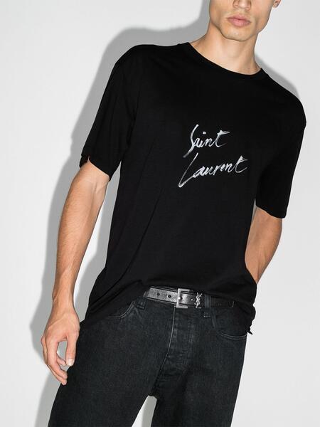 футболка оверсайз с логотипом Yves Saint Laurent 12332078888876