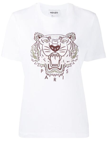 футболка с вышивкой Tiger Kenzo 1601154777