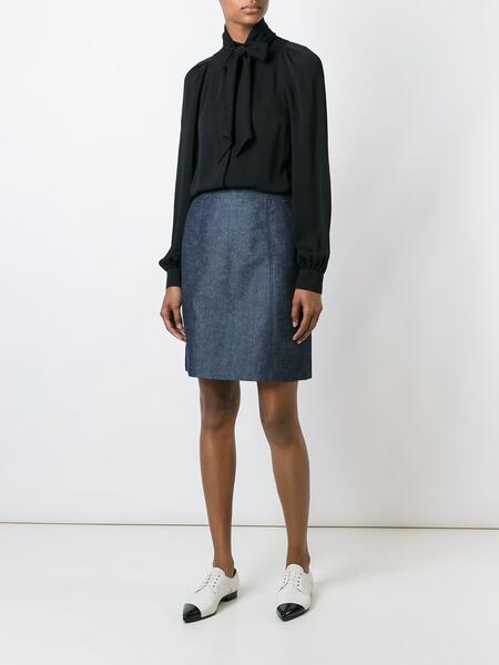 классическая юбка прямого кроя Chanel Pre-Owned 114986135156