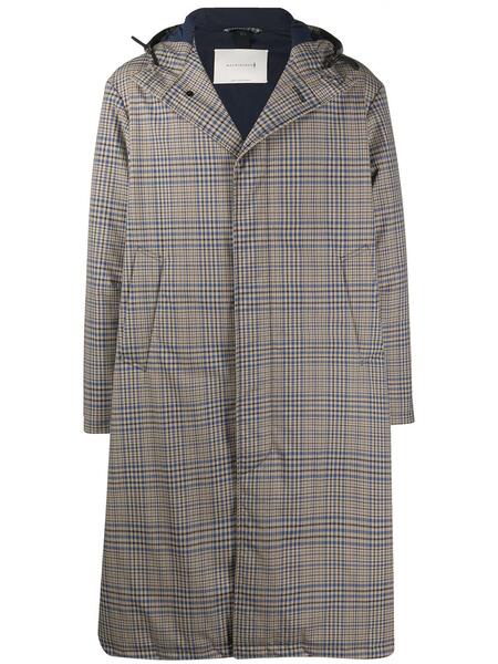 клетчатое пальто MILAN с капюшоном MACKINTOSH 1548181183