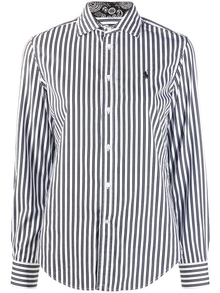 полосатая рубашка с вышитым логотипом Polo Ralph Lauren 1592303556
