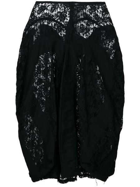 драпированная кружевная юбка Junya Watanabe Comme des Garçons Pre-Owned 1283883277