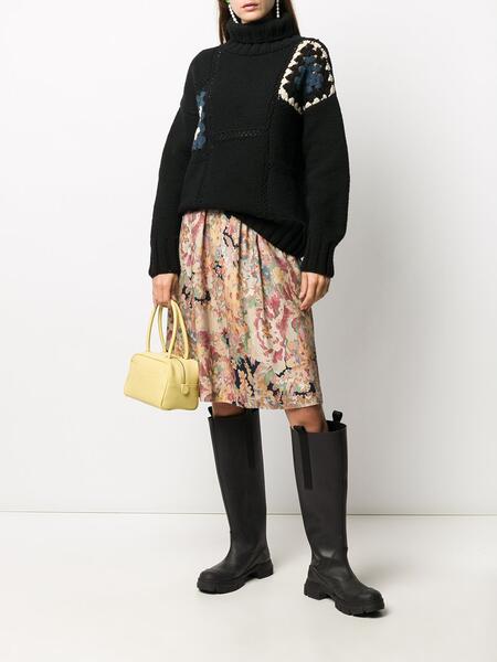 юбка А-силуэта с цветочным принтом Ymc 15898519888883