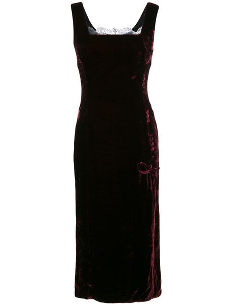 бархатное платье без рукавов pre-owned Christian Dior 124111115156