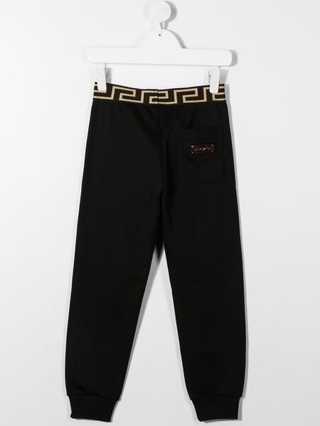 брюки с логотипом на поясе Versace Kids 155132834952