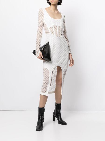 платье Crochet Lace с длинными рукавами DION LEE 160446334952
