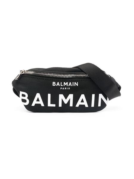 поясная сумка с логотипом Balmain Kids 16365487636363633263
