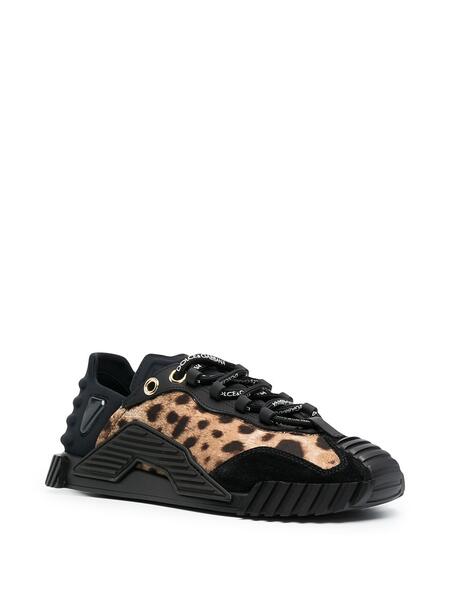 кроссовки с леопардовым принтом Dolce&Gabbana 164221095248