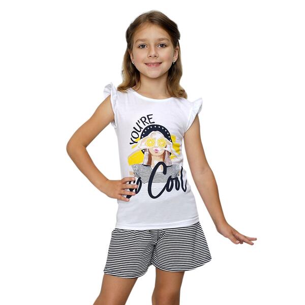 Комплект футболка/шорты Счастливая малинка 13638220