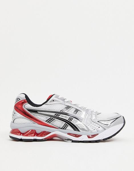 Серебристые и красные кроссовки Gel Kayano 14-Серый Asics 10879809