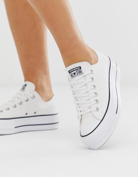 Белые кеды на платформе Chuck Taylor Ox-Белый Converse 8467583