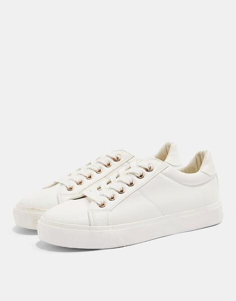 Белые кроссовки на шнуровке Camden-Белый TOPSHOP 11975979