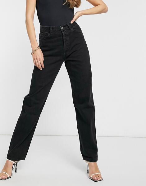 Черные джинсы свободного кроя в стиле 90-х с высокой посадкой -Черный Miss Sixty 10980529