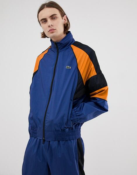 Темно-синяя спортивная куртка в стиле ретро L!VE nylon-Темно-синий Lacoste 8027207
