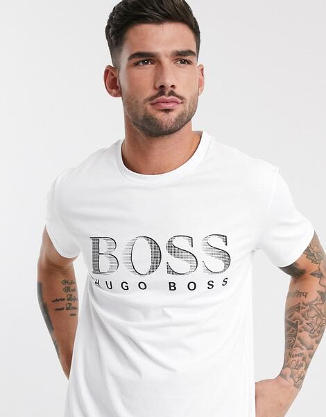 Белая футболка с логотипом BOSS-Белый BOSS Bodywear 9380946