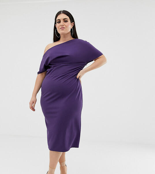 Платье-футляр ASOS DESIGN Curve-Фиолетовый цвет Asos Curve 7960605
