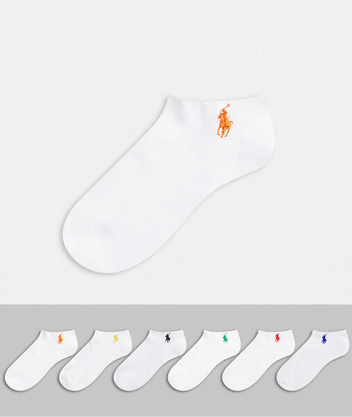 Набор из 6 пар спортивных носков -Белый Polo Ralph Lauren 9628322