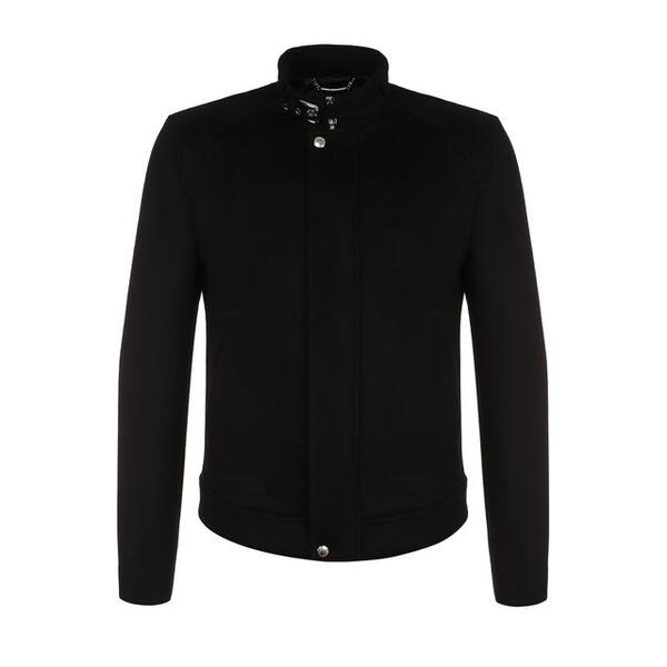 Куртка из смеси кашемира и замши с воротником-стойкой Dolce&Gabbana 2721803