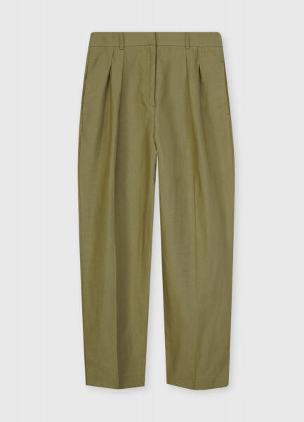 Льняные брюки со складками O`Stin 185650160299