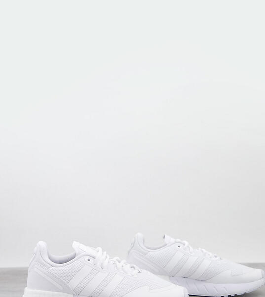 Белые кроссовки с тремя полосками ZX 1K Boost-Белый Adidas 11052234