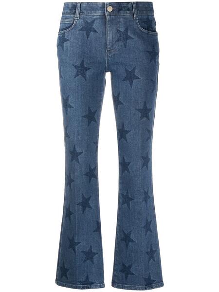 расклешенные джинсы с принтом Stella Mccartney 160056485057