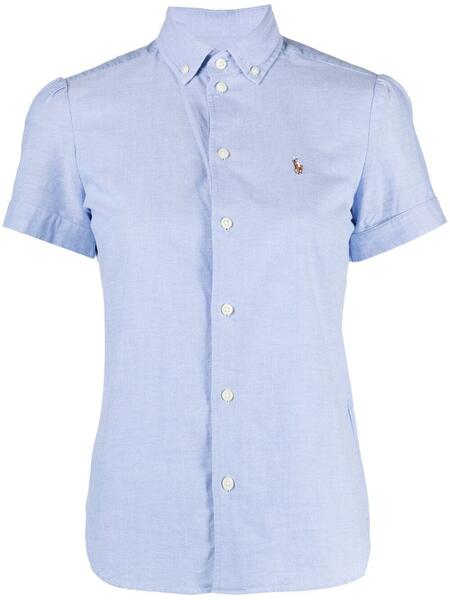 рубашка с короткими рукавами и вышитым логотипом Polo Ralph Lauren 1647726977