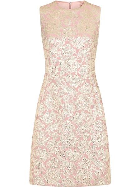 жаккардовое коктейльное платье с цветочным узором Dolce&Gabbana 160932295256