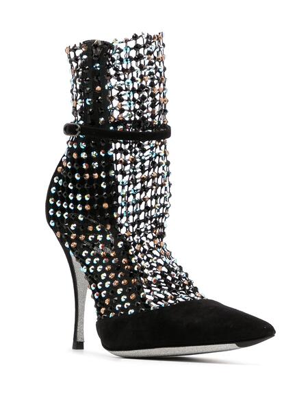 сетчатые туфли с кристаллами Rene Caovilla 165884385153