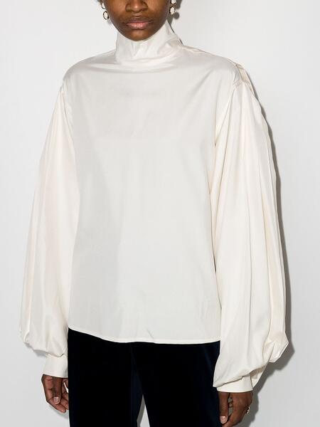 блузка с высоким воротником Victoria Beckham 155834034950
