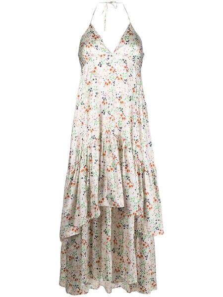 ярусное платье с вырезом халтер и цветочным принтом L'Autre Chose 164821375248