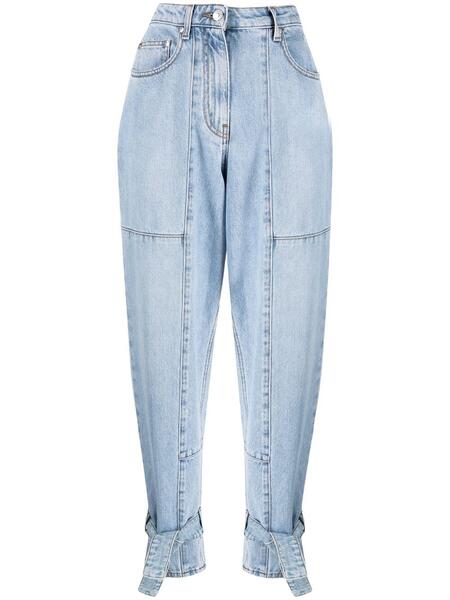 джинсы с завязками на манжетах MSGM 166007105250