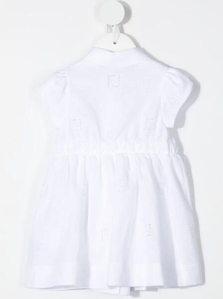 платье с вышитым логотипом FF Fendi Kids 1668530157