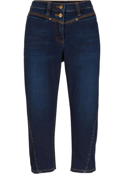 Капри джинсовые с декоративными швами bonprix 267074248