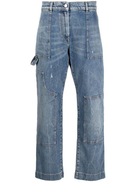 джинсы прямого кроя со вставками MSGM 166553265248
