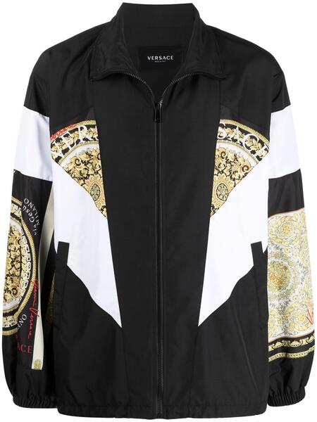 легкая куртка с принтом Baroque Versace 166802935256