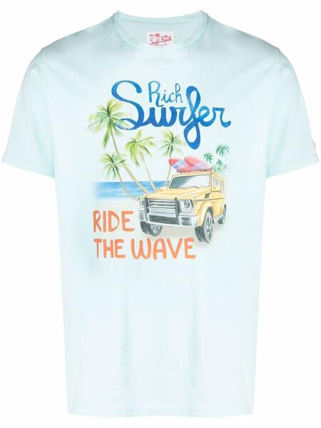футболка с принтом Rich Surfer MC2 SAINT BARTH 16715477888876
