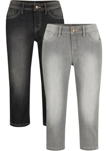Капри джинсовые (2 шт.) bonprix 267201048