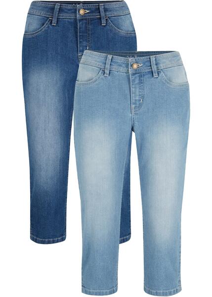 Капри джинсовые (2 шт.) bonprix 267201057