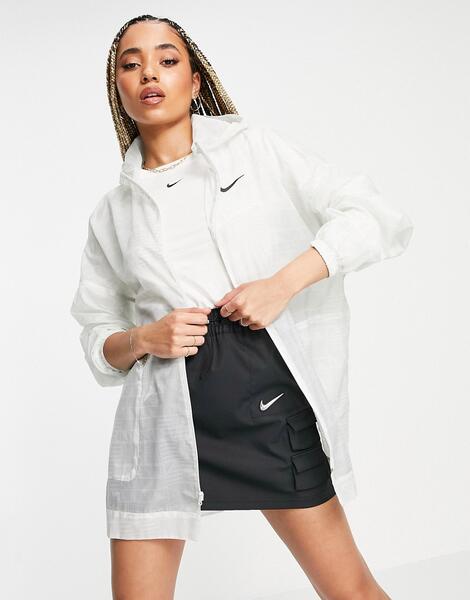 Белая куртка с логотипом из прозрачной ткани -Белый Nike 11954177