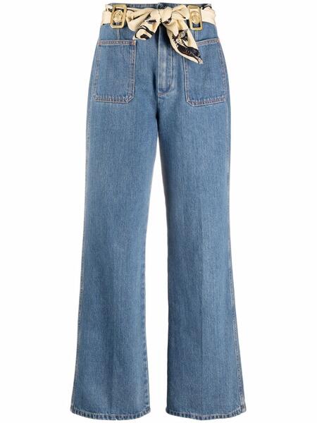 джинсы с завышенной талией и платком Lanvin 168005215248